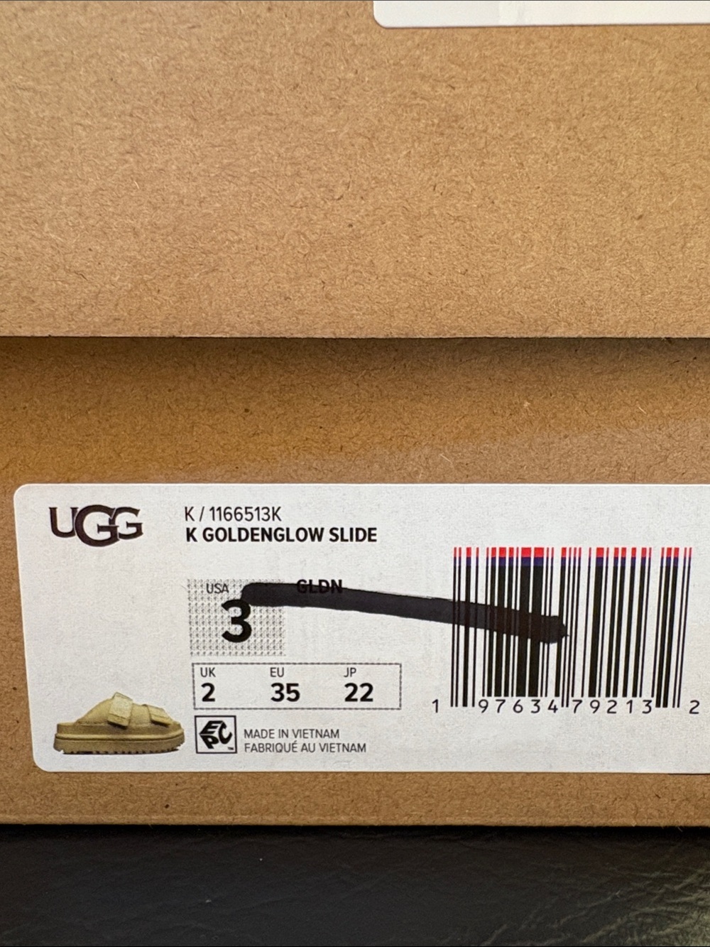 New UGG Goldenglow Yellow Dual-Strap Lug Slide Sandals - Picture 2 of 6